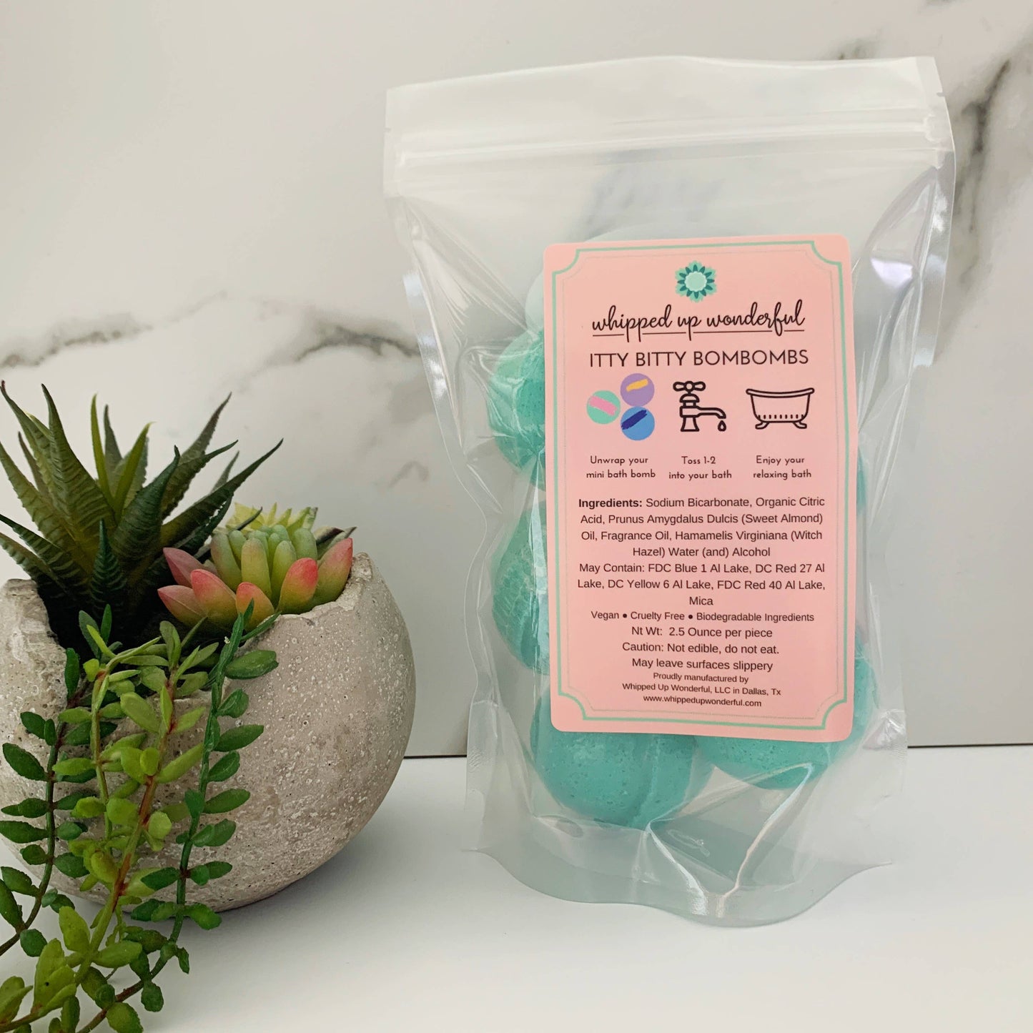 Lavender Honey Itty Bitty BomBombs - Mini Bath Bomb - 5 Pcs