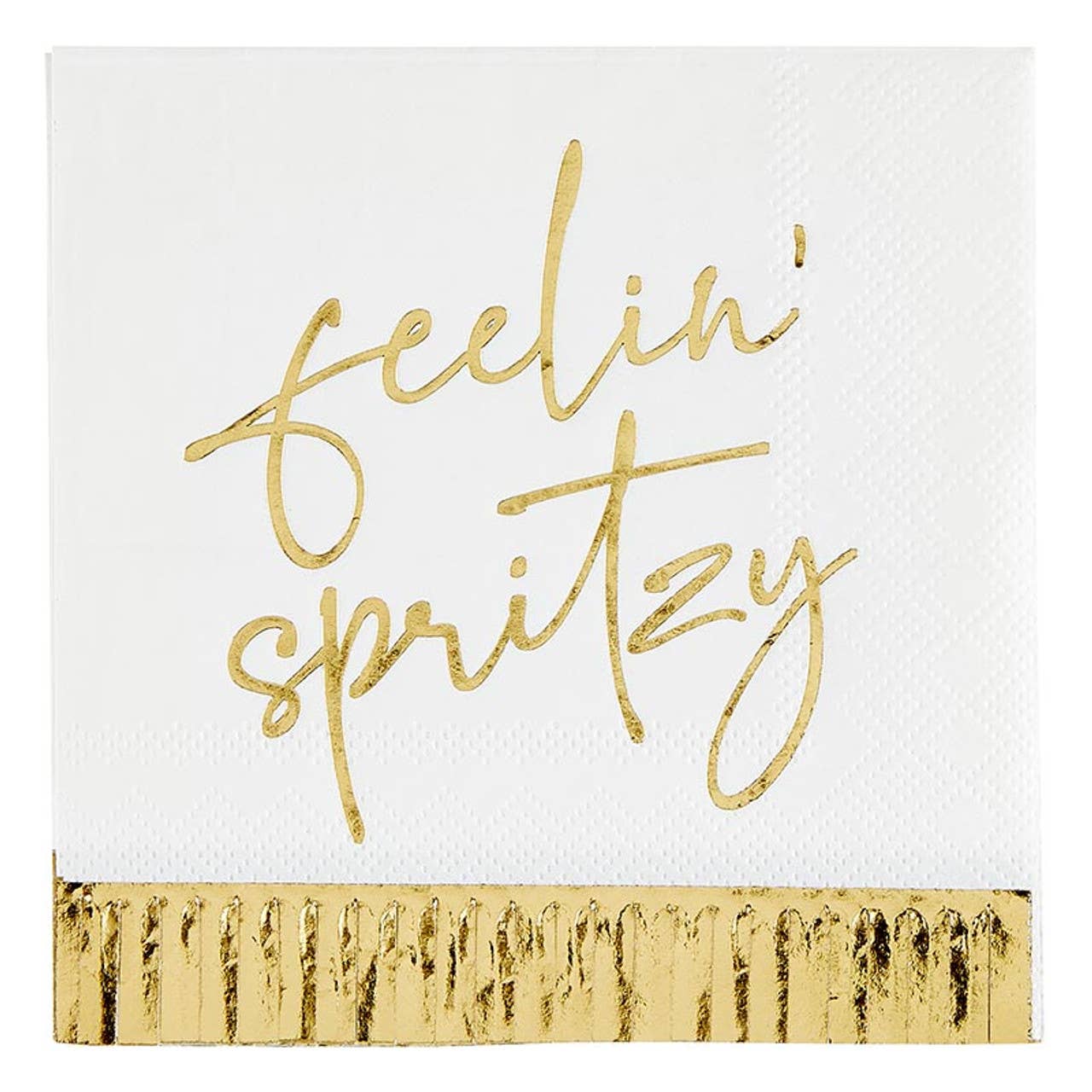 Cocktail Napkin with Fringe - Feelin’ Spritzy: Paper