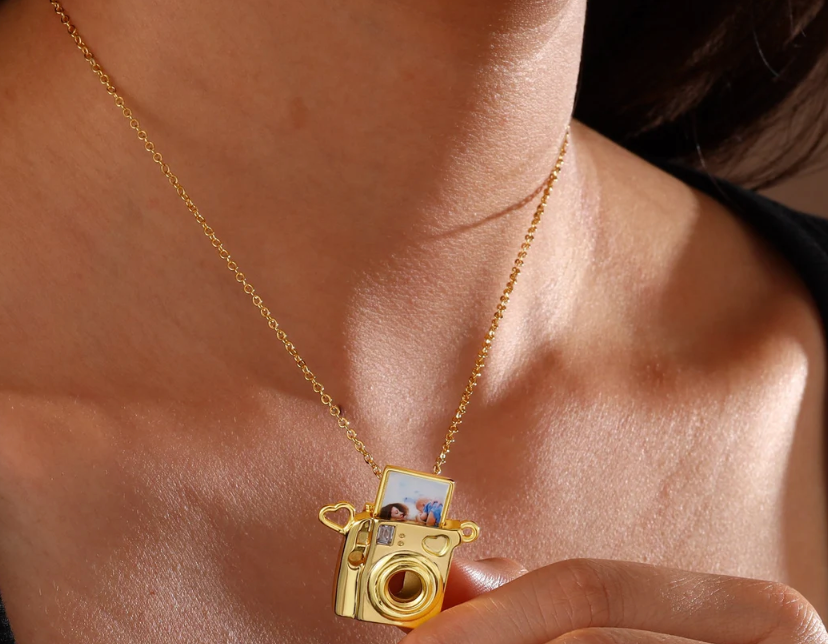 Polaroid Camera Locket Necklace