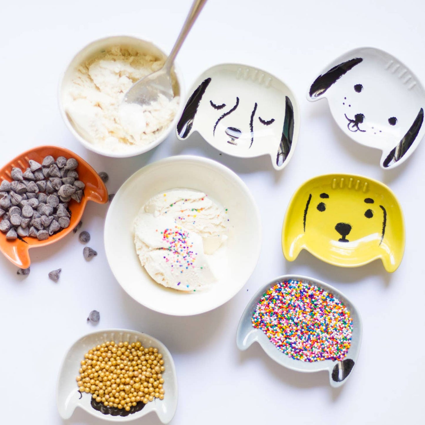 Puppy Love Shaped Pinch Bowls