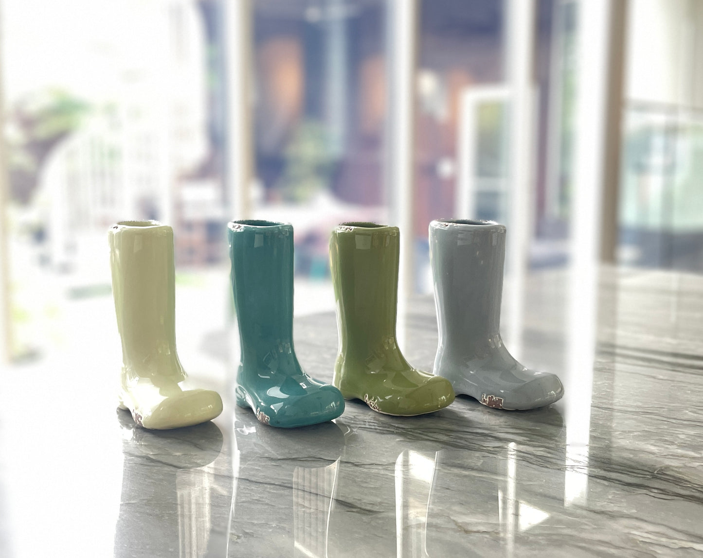 Rain Boot Vases - small