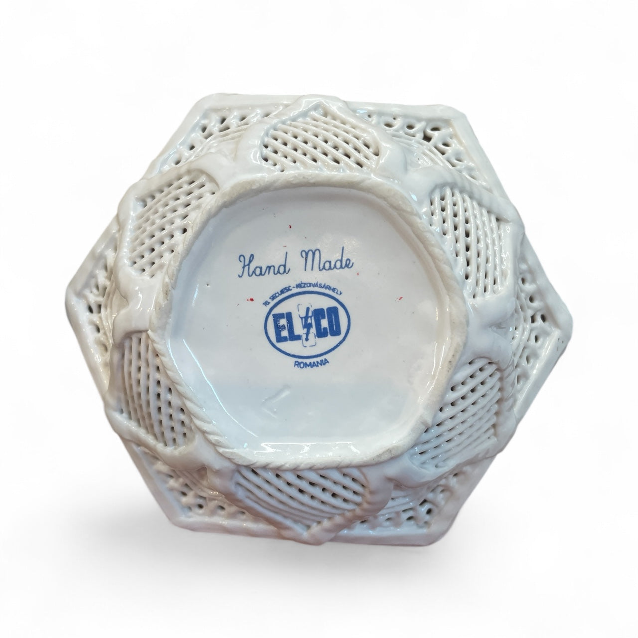 Vintage Romanian Hand Painted Bowl