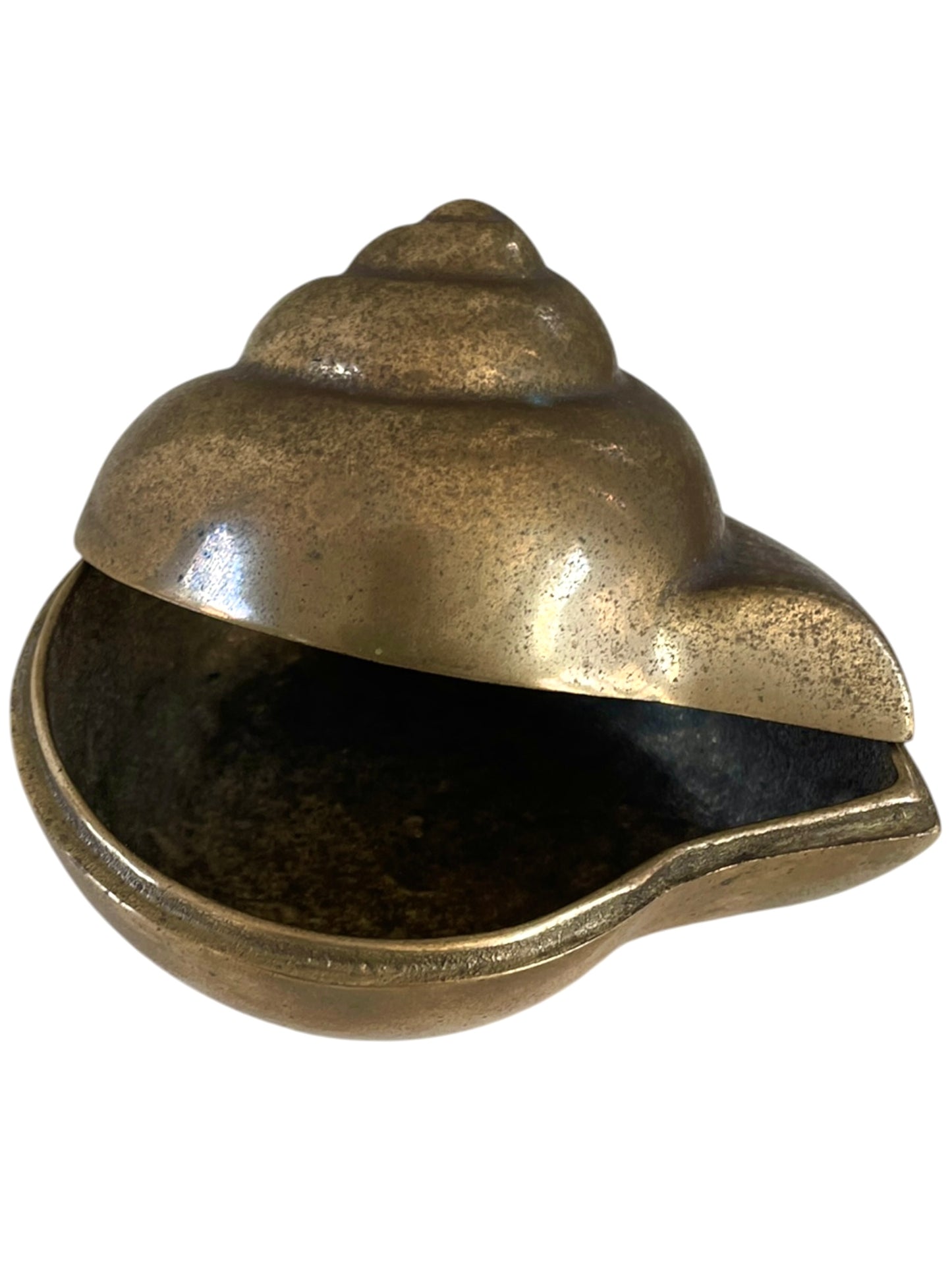 Vintage Brass Shell Box