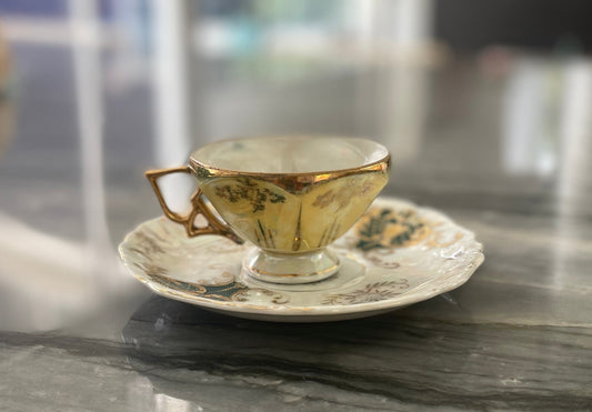 Vintage Japan Nippon Yellow Luster Tea Cup