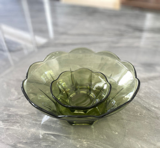 Vintage Anchor Hocking Swedish Bowl Set