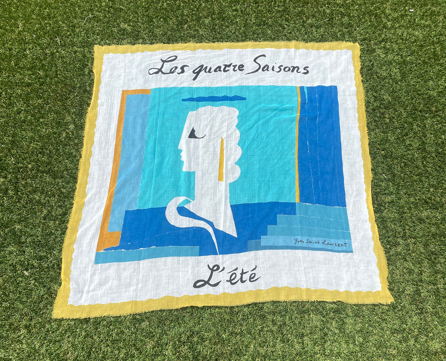Vintage Yves Saint Laurent "L’eté" Scarf – 1970s