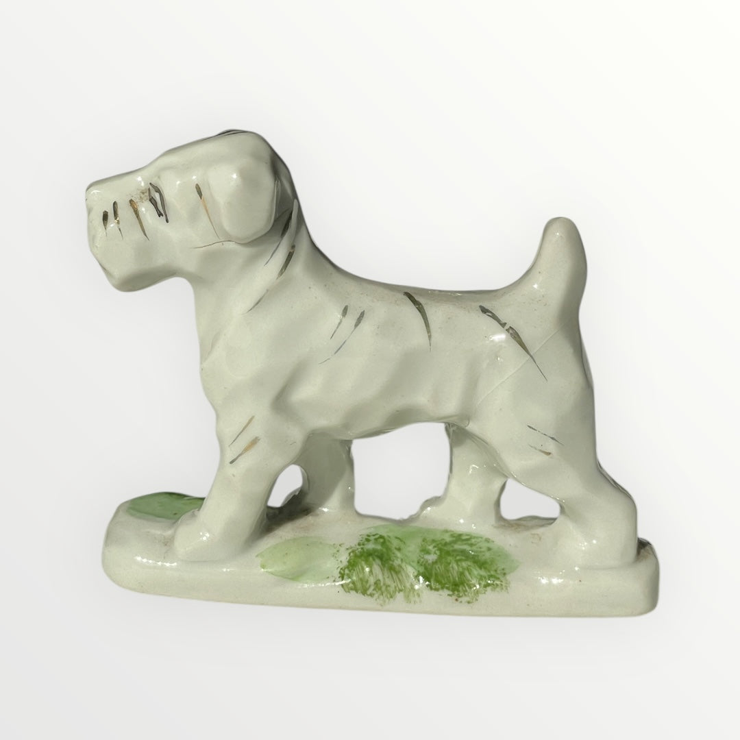 Vintage White Terrier Dog