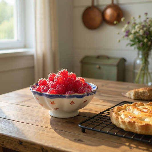 Antique Japanese Bowls Footed Scalloped Edges