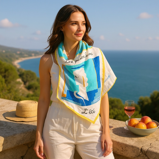 Vintage Yves Saint Laurent "L’eté" Scarf – 1970s