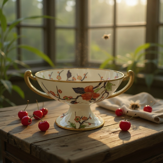 Vintage Noritake Japanese Pedestal Bowl