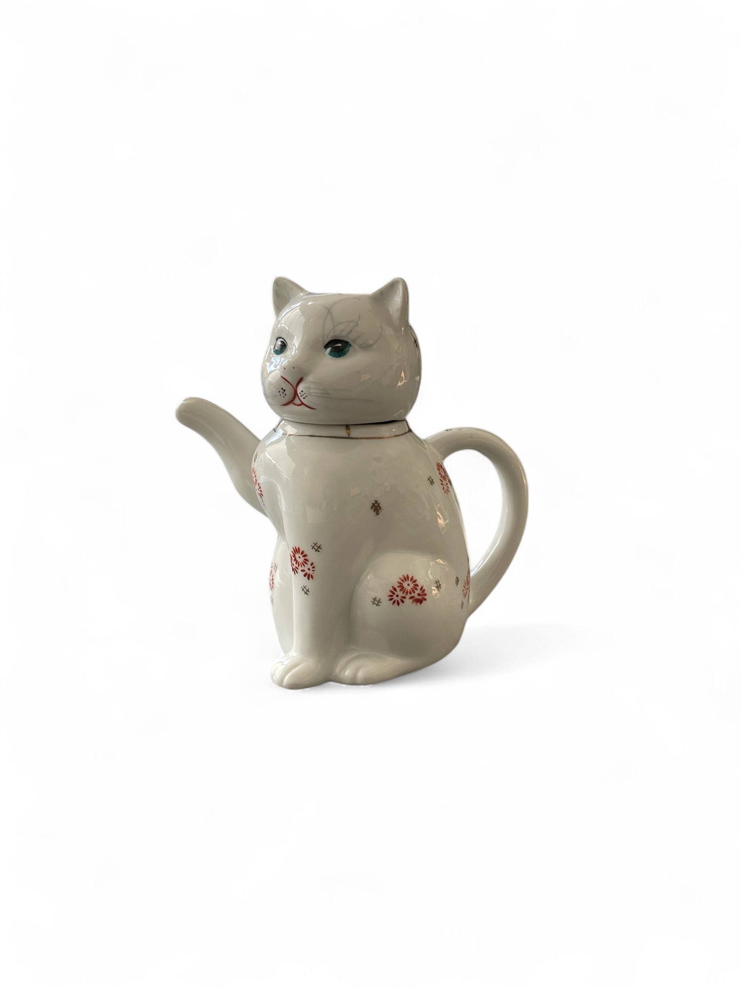 Vintage Maneki-neko Cat Teapot