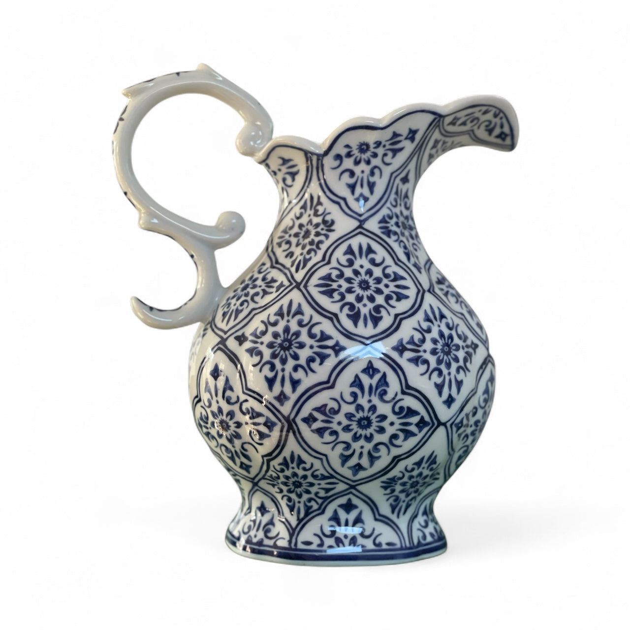 Blue & White Pitcher