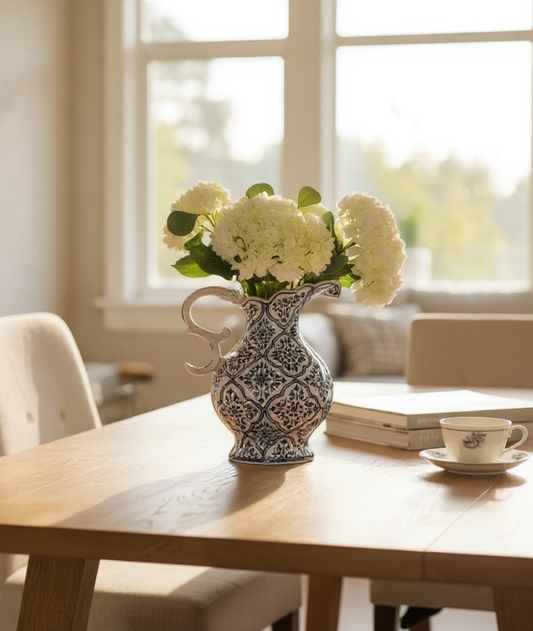 Blue & White Pitcher
