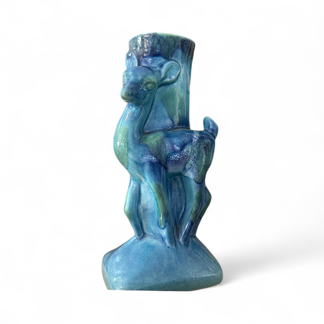 Reindeer Ceramic Vase