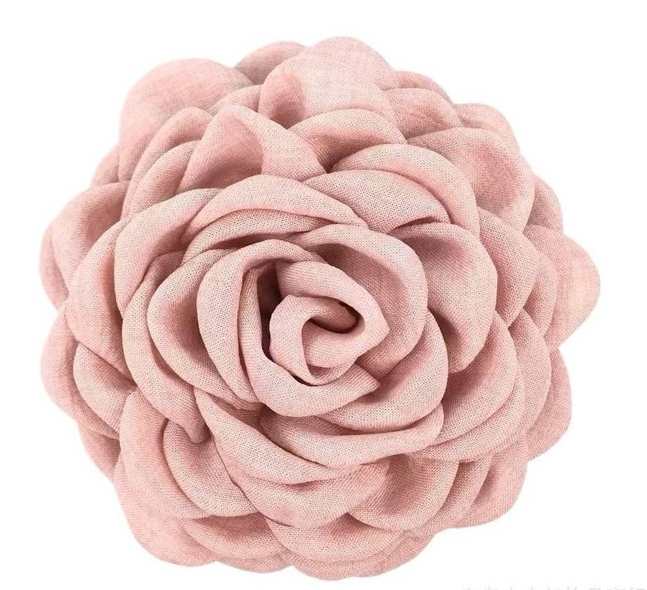 Elegant Flower Hair Claw Clip – Multiple Colors & Sizes: Beige / 9cm