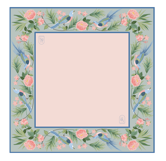 Songbird Bloom Mahjong Mat