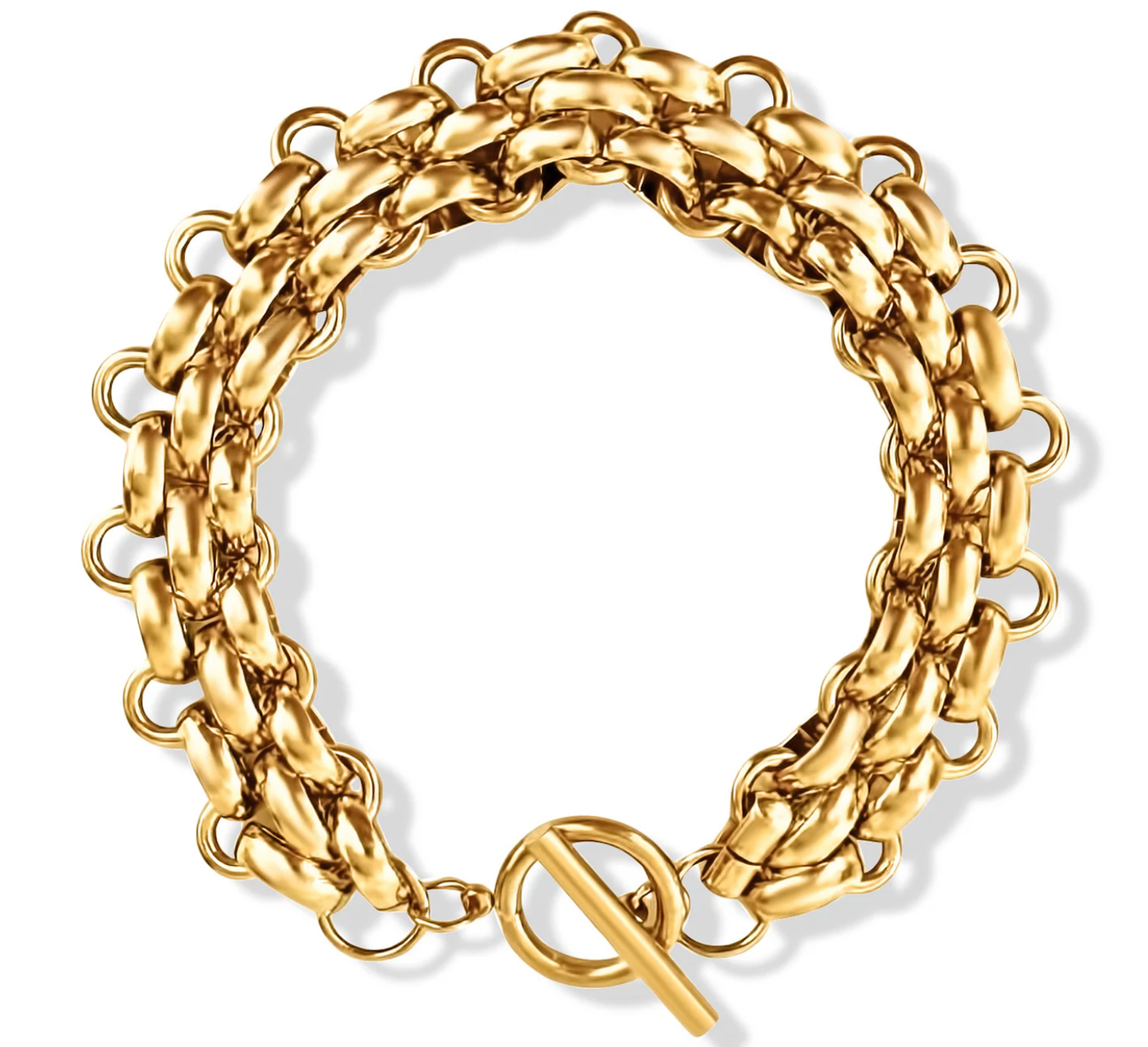 Estate Panther Chain Link  Bracelet
