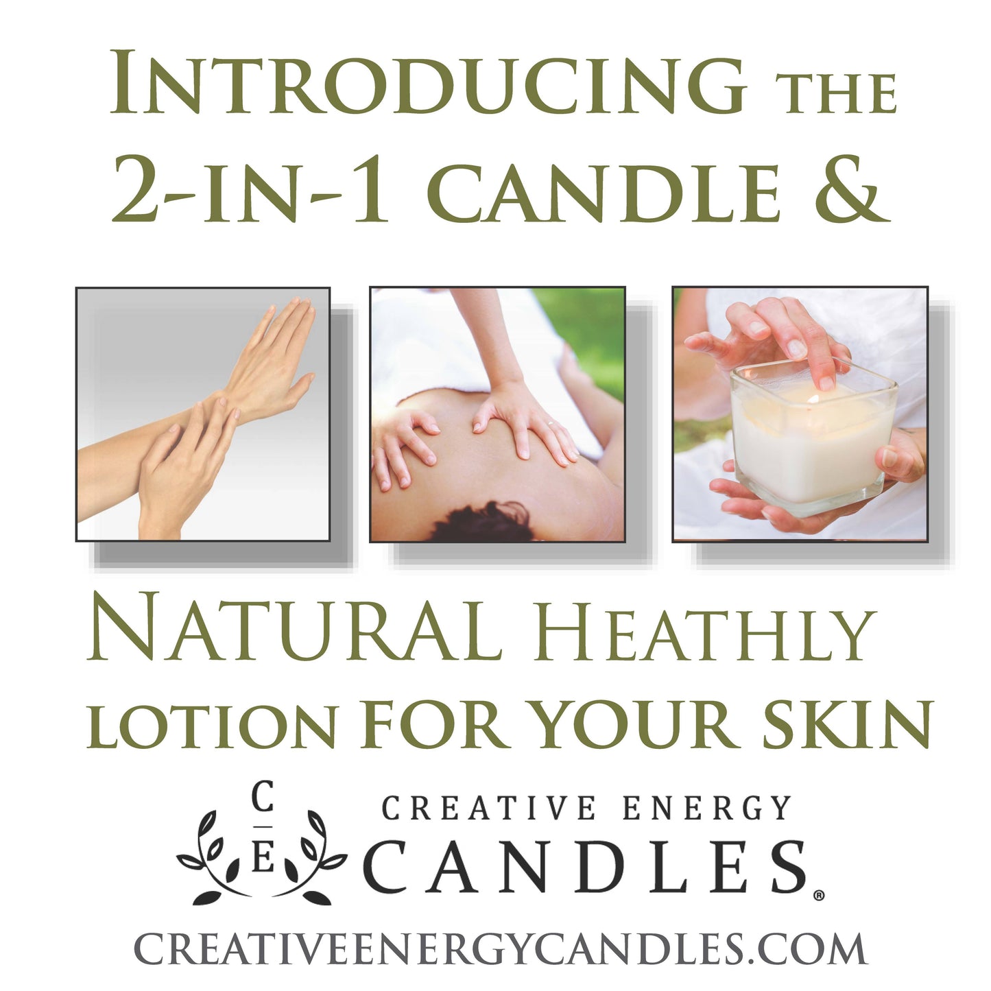 Peppermint & Eucalyptus: 2-in-1 Soy Lotion Candle: Travel Tin - 3.5 oz