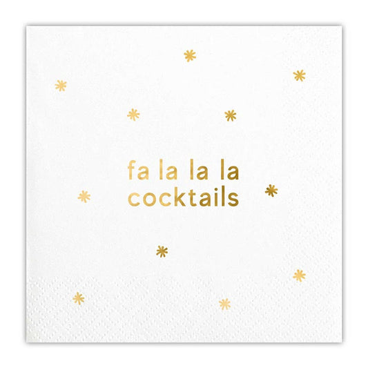 Cocktail Napkin - Fa La La Cocktails