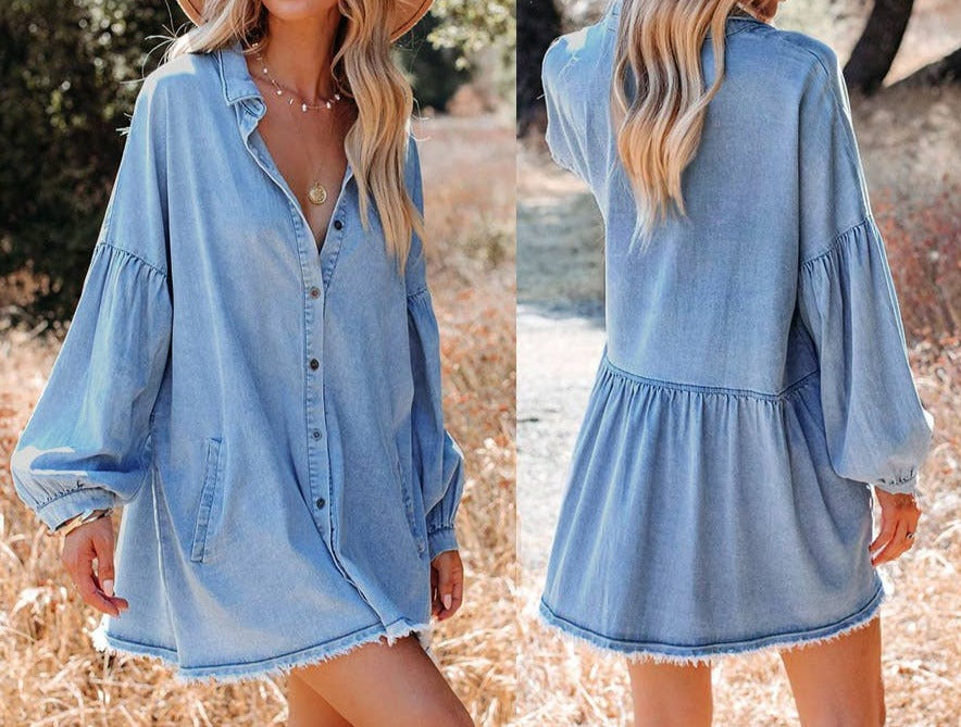 Mini Denim Dress