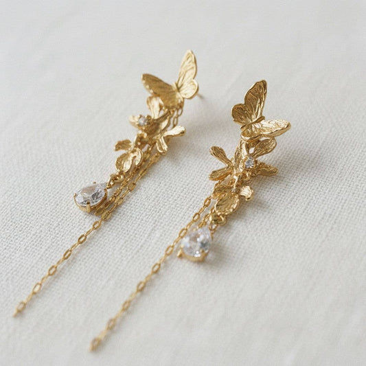 Butterfly Drop Earrings