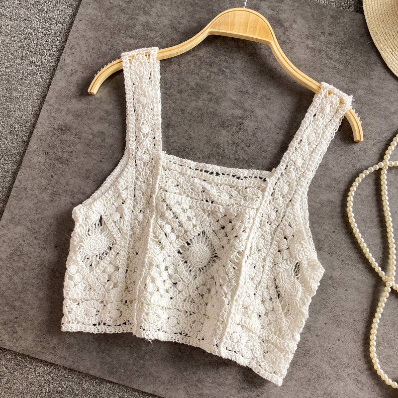 Handmade Vintage Crochet Design Camisole