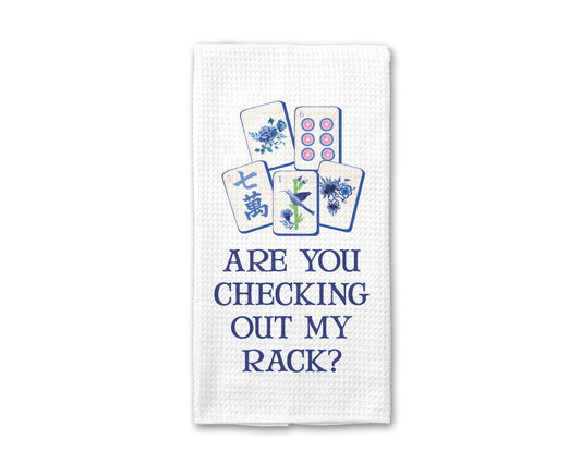 Mahjong Kitchen Towel - Are you checking out my rack?