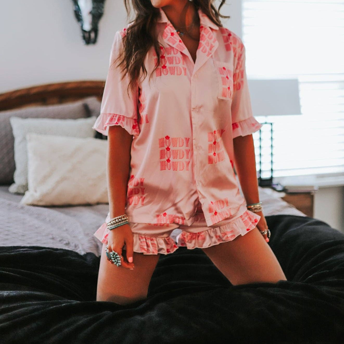 Pink Howdy Pajama Set