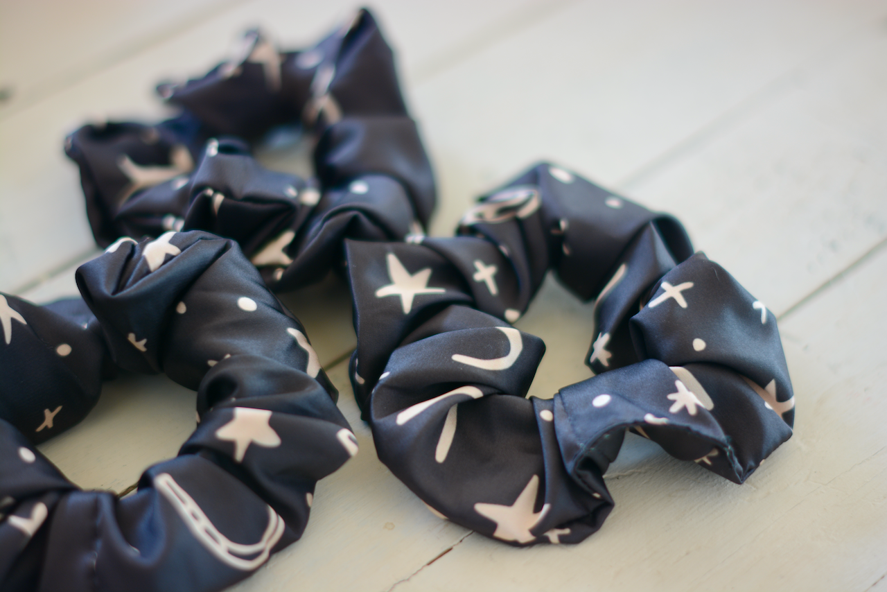 Satin Western Cowgirl Themed Scrunchies