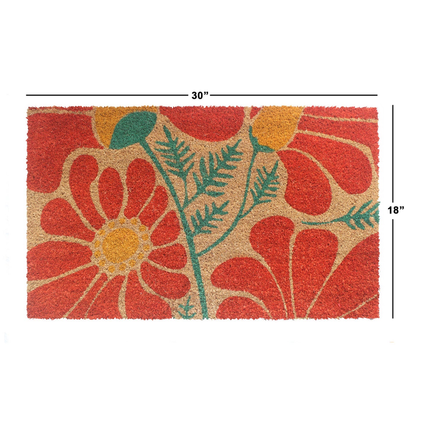 Folk Flowers Doormat