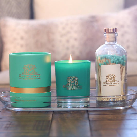 Porché Candle Co - Luxury 8oz Candle + Matches Set