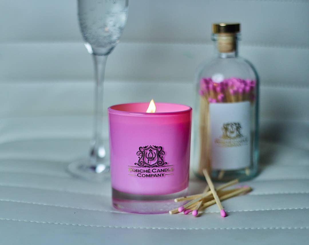 Porché Candle Co - Luxury 8oz Candle + Matches Set