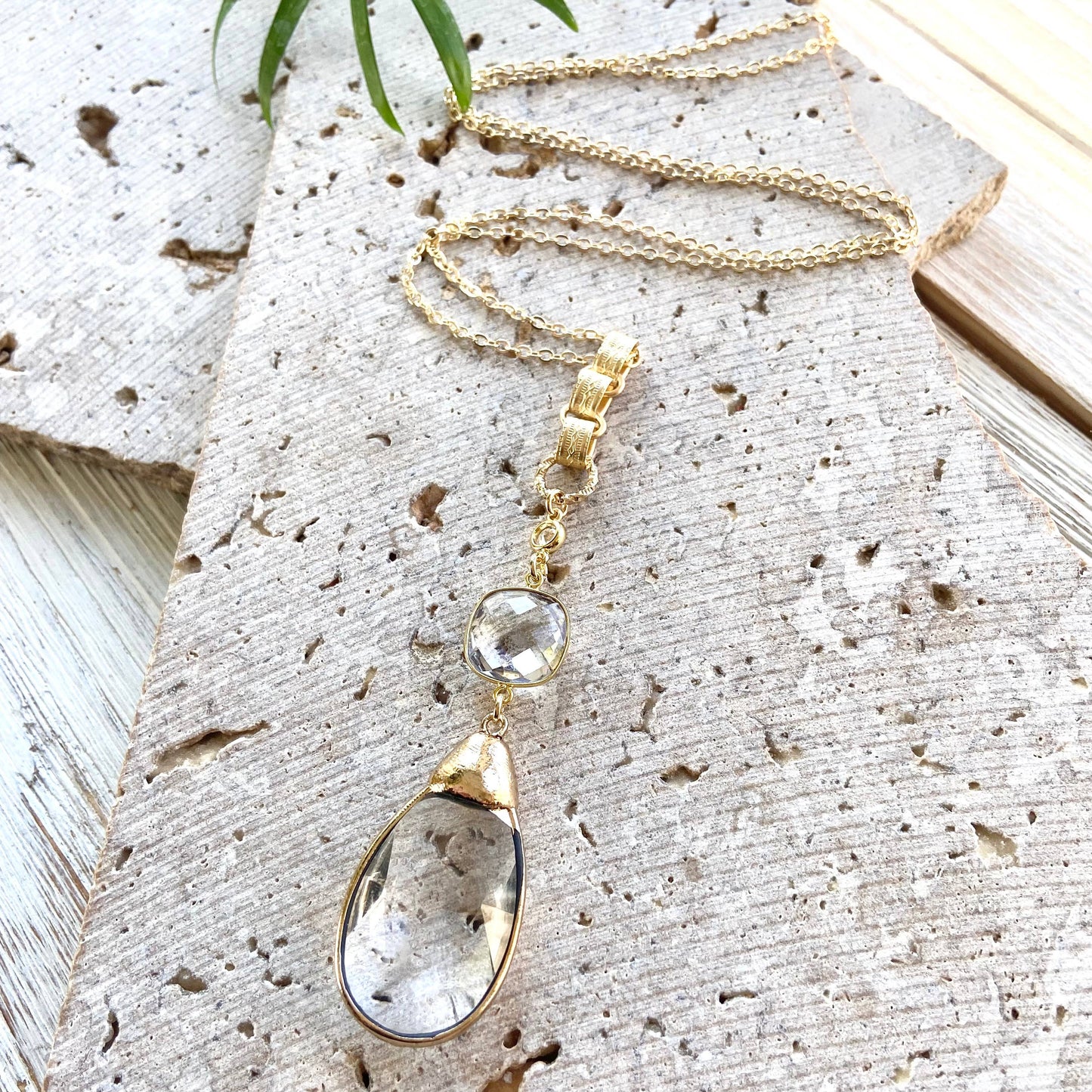 Chandelier necklace vintage boutique salon jewelry artisan: Silver