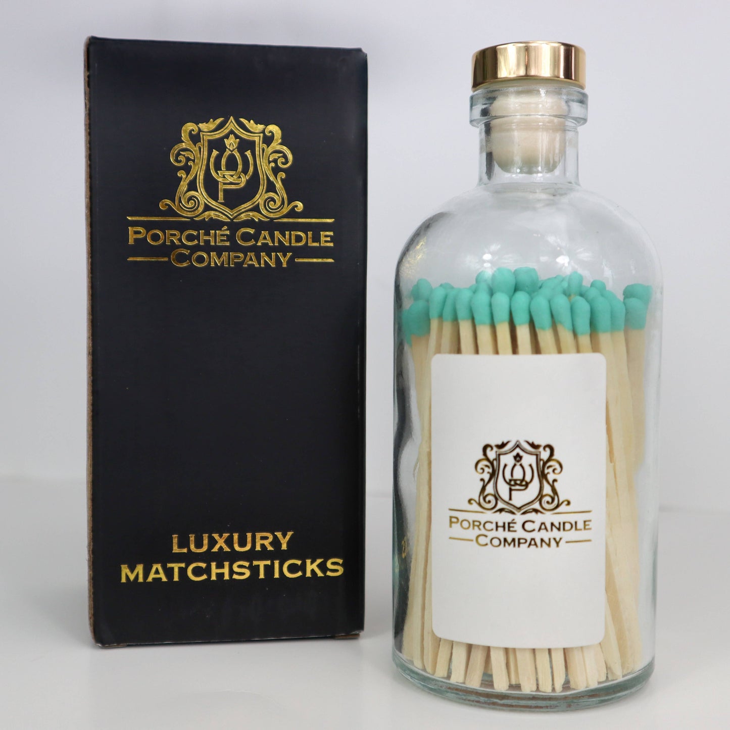 Porché Candle Co - Luxury 8oz Candle Ylang Ylang & Mandarin: Candle + Matches