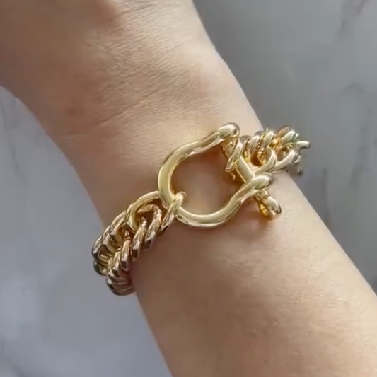 Horse Bit Carabiner Bracelet