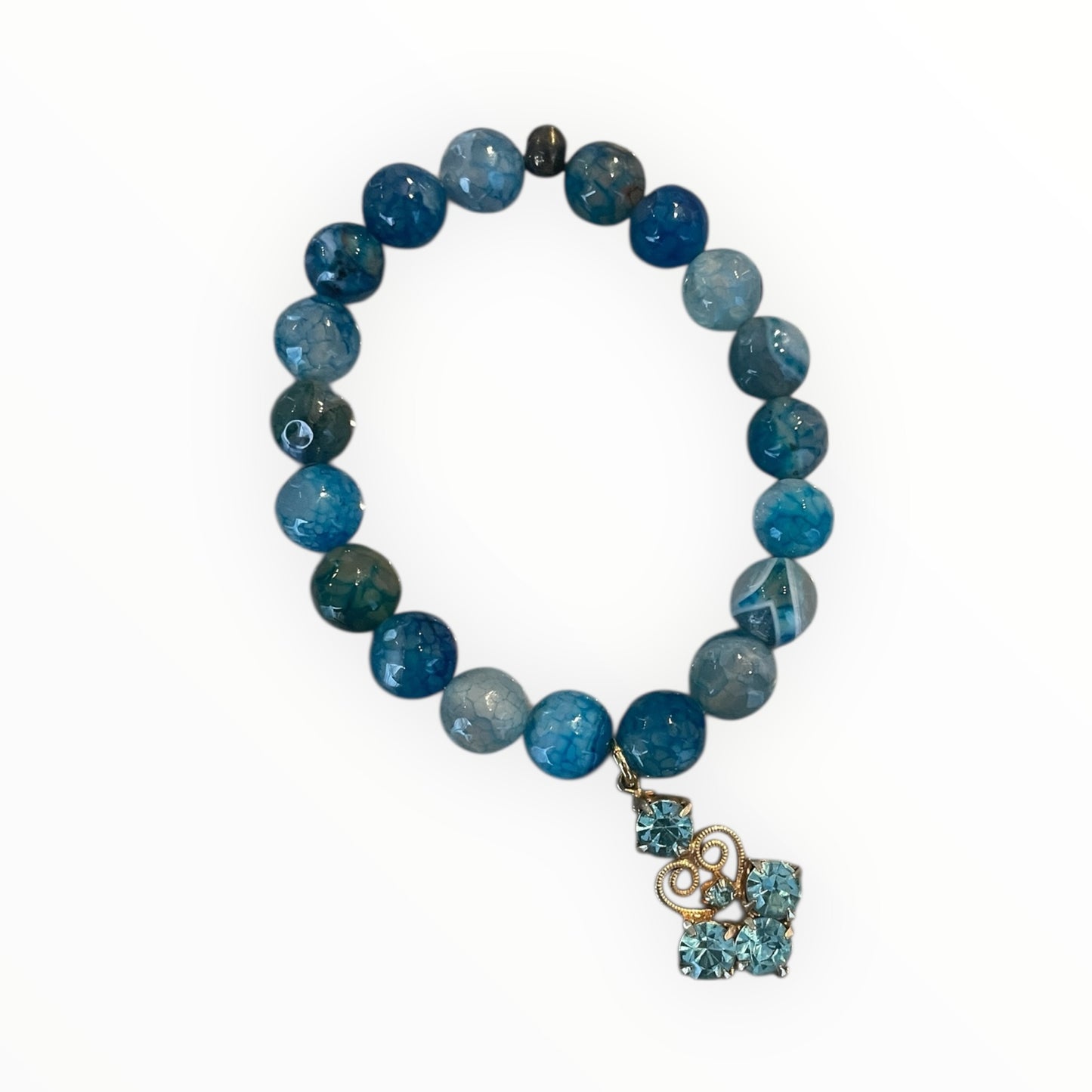 Beaded Bracelets with Vintage Charms
