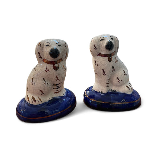 Vintage  Staffordshire  Dogs -Set of 2