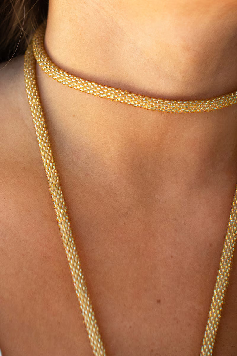 Handmade Beaded Rope Necklace