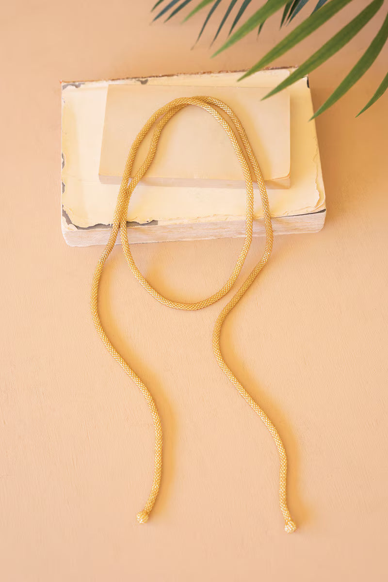 Handmade Beaded Rope Necklace