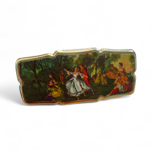 Vintage Victorian Scene Lipstick Holder