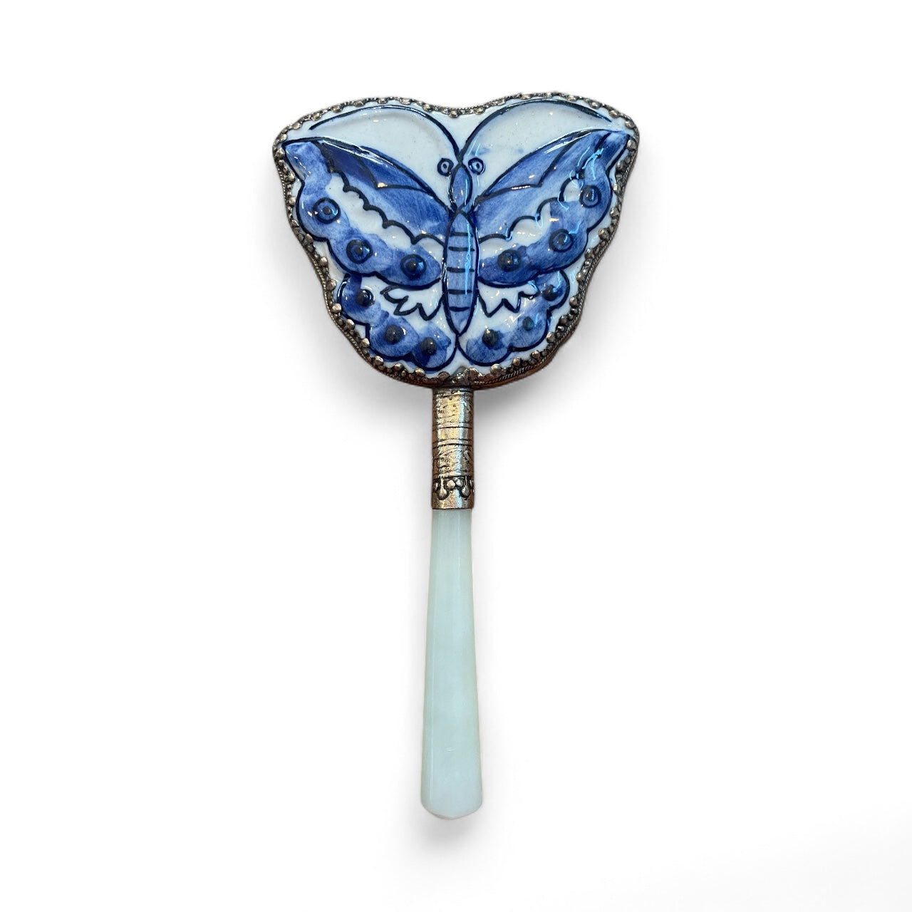 Vintage Porcelain Hand Mirror