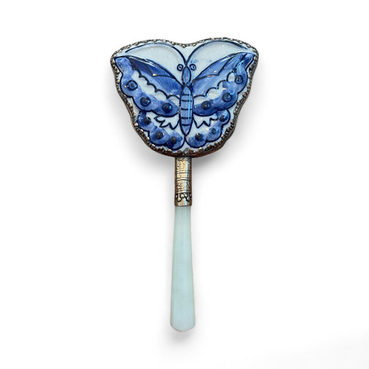 Vintage Porcelain Hand Mirror