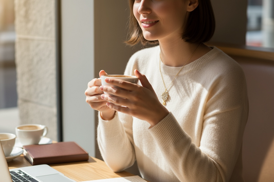 Green Flower Pendant Lace Neckace