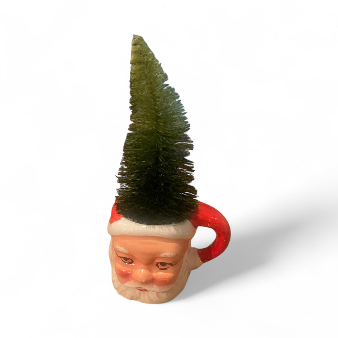 Vintage Santa mug with tree