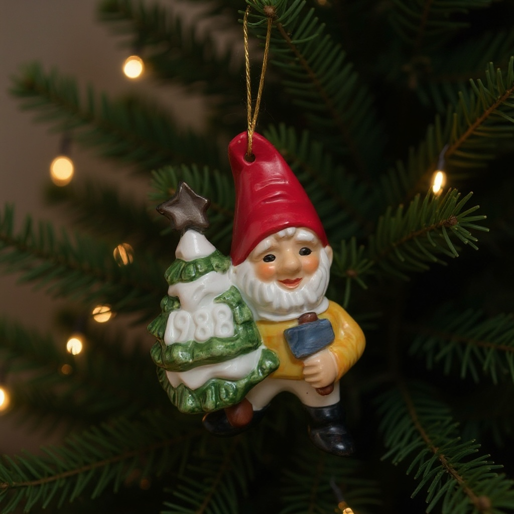 Vintage German Goebel Gnome Ornament