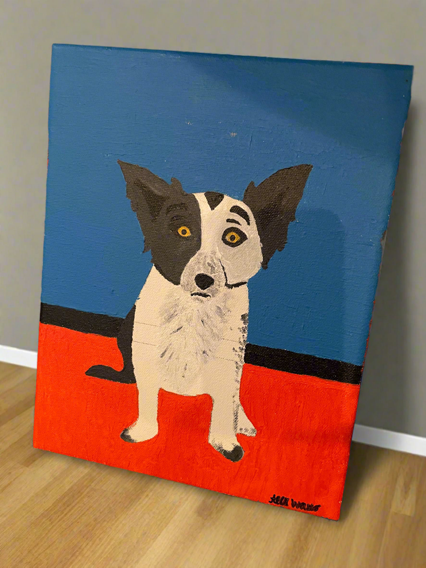 Original Acrylic on Canvas - Dog Portrait