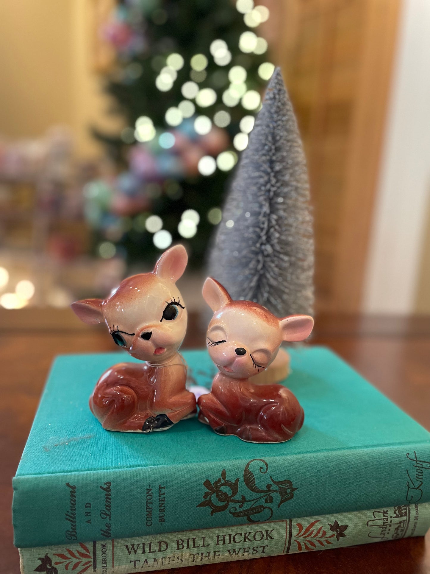 Vintage MCM reindeer salt and pepper shakers