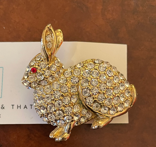 Vintage Rabbit Brooch