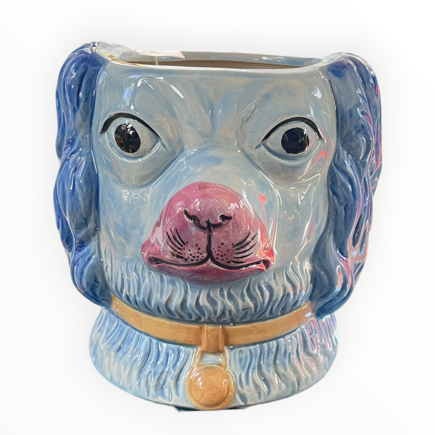 Ceramic Dog Vases - Vintage Inspired
