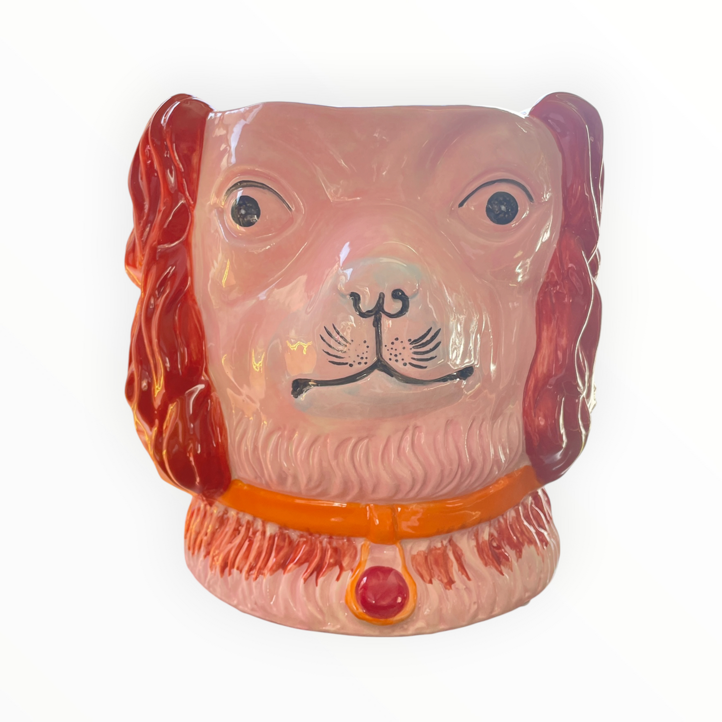 Ceramic Dog Vases - Vintage Inspired